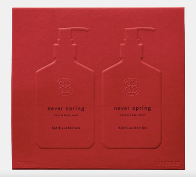 Rankų ir kūno prausiklio ir losjono rinkinys Never Spring